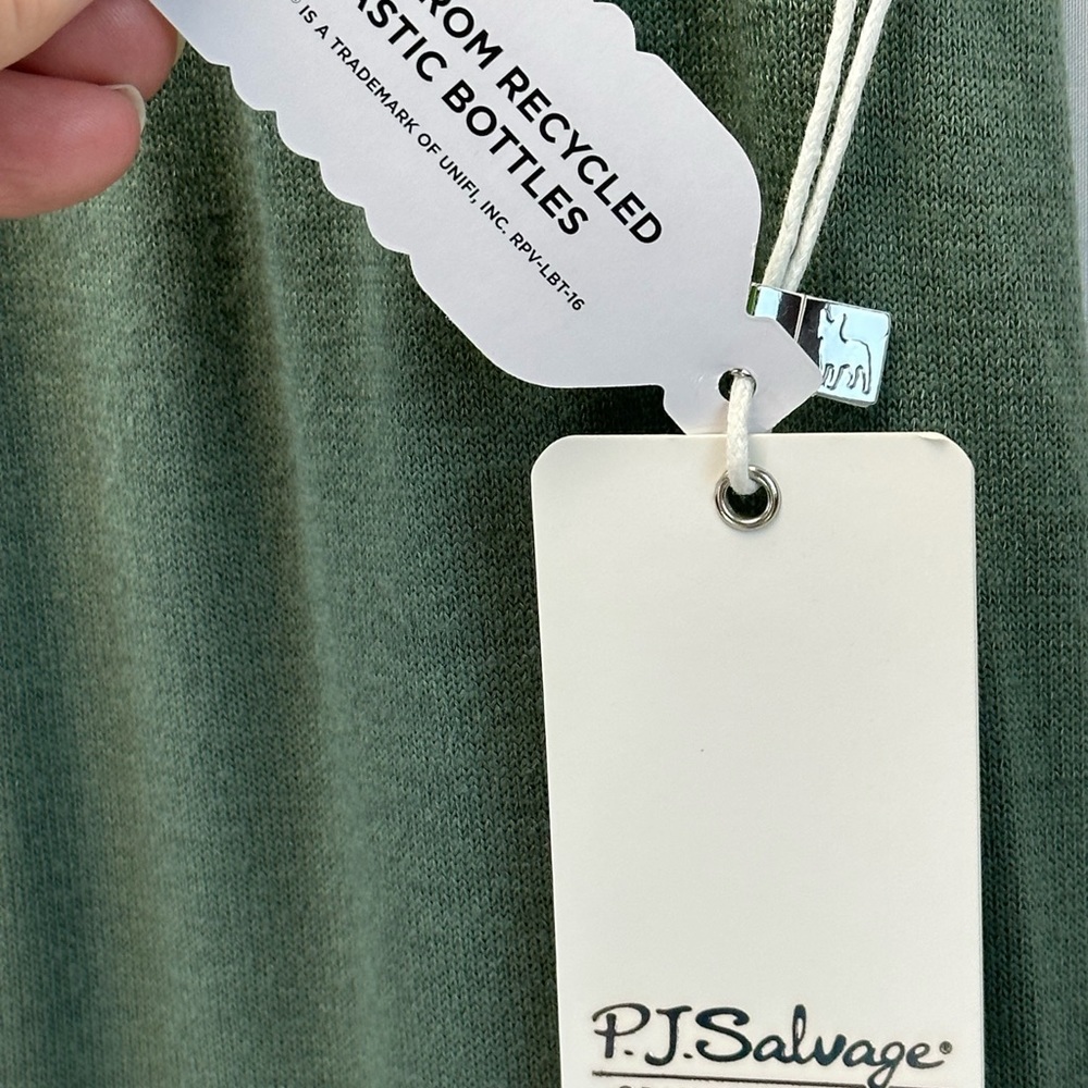 PJ Salvage Elastic Waist Lounge Sleep Pants - Sage Green - RZRLP - Picture 4 of 9
